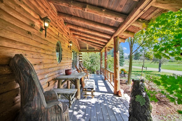 20 Mill Creek Rd, Mansfield, PA 16933 - view of wooden porch