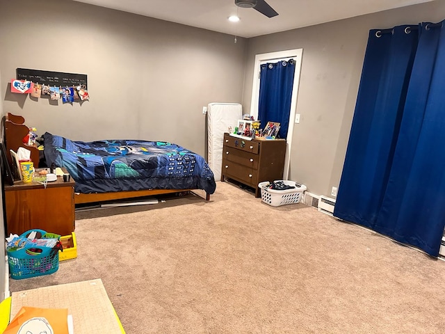 62 Canoe Camp Creek Rd, Mansfield, PA 16933 - bedroom featuring carpet flooring and ceiling fan