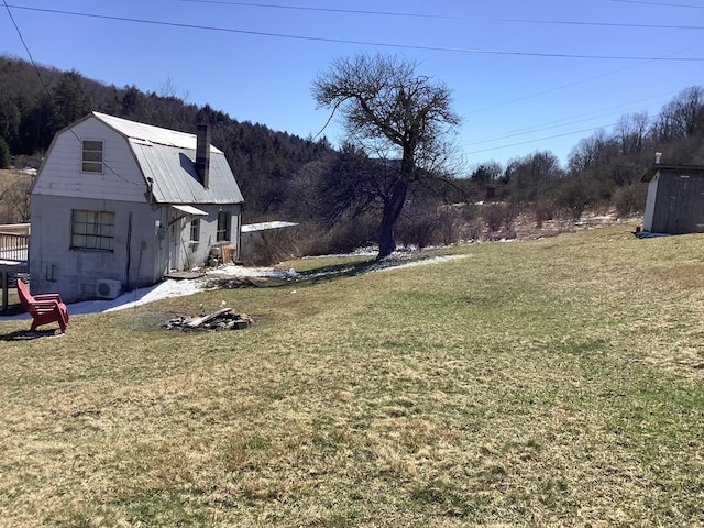153 Zoerb Hollow Rd, Galeton, PA 16922 - view of grassy yard featuring a forest view