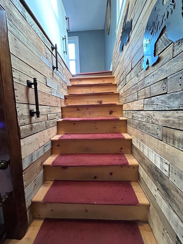 view of stairway