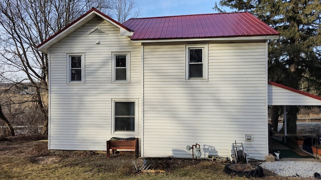 view of back of property