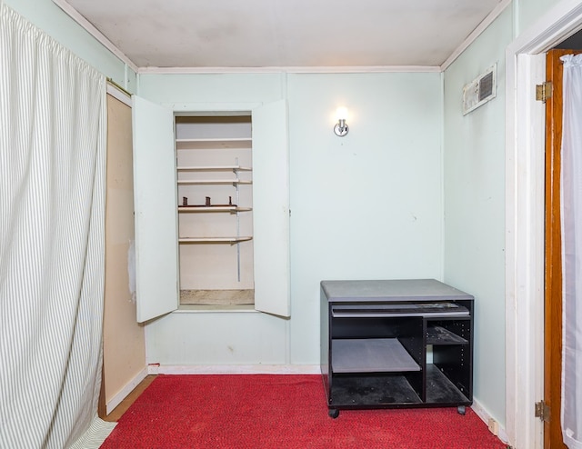 unfurnished bedroom with carpet flooring and baseboards