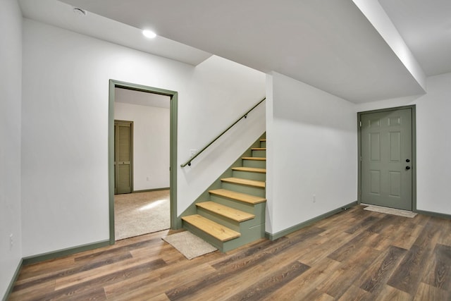 interior space featuring hardwood / wood-style flooring