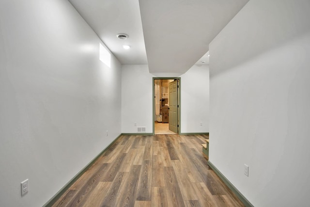 interior space with wood-type flooring