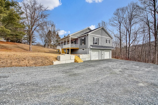 view of home's exterior featuring a garage