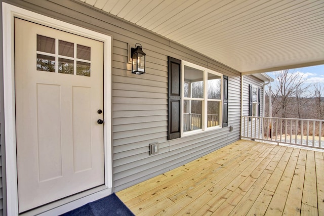 exterior space with covered porch