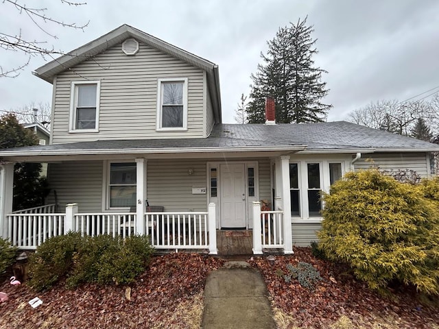 view of front of house with a porch