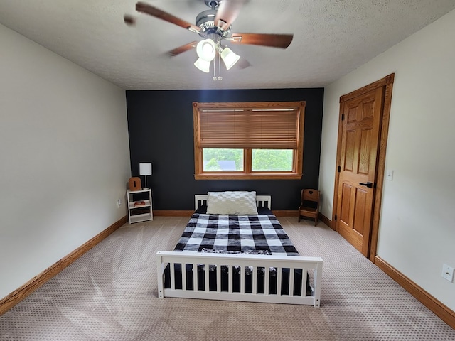82 Cherry Tree Ln, Coudersport, PA 16915 - bedroom with light carpet, baseboards, and ceiling fan