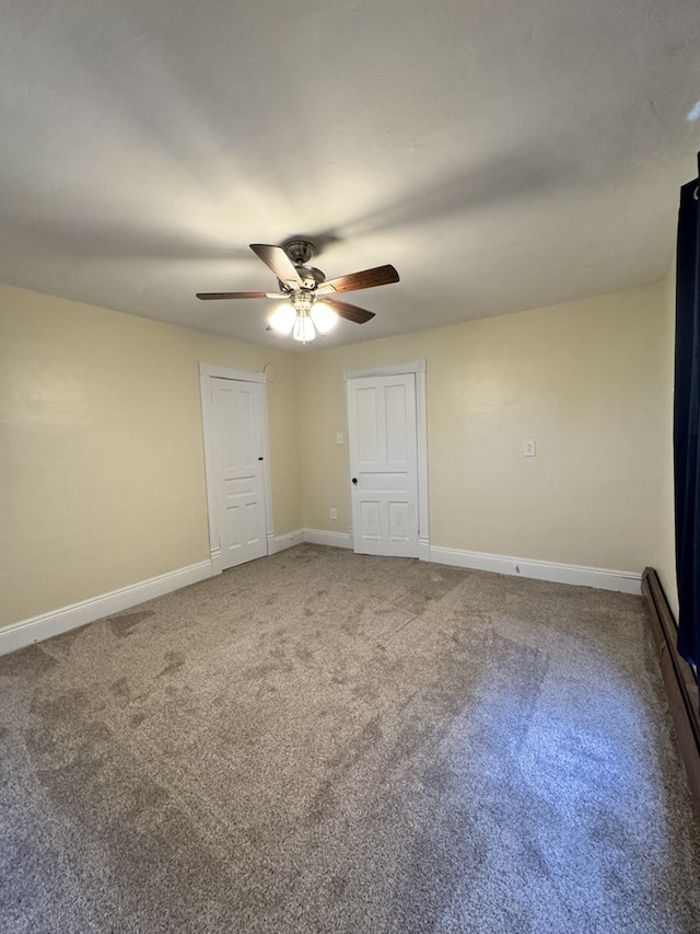 519 N Elk Ave, Kane, PA 16735 - spare room with a ceiling fan and carpet