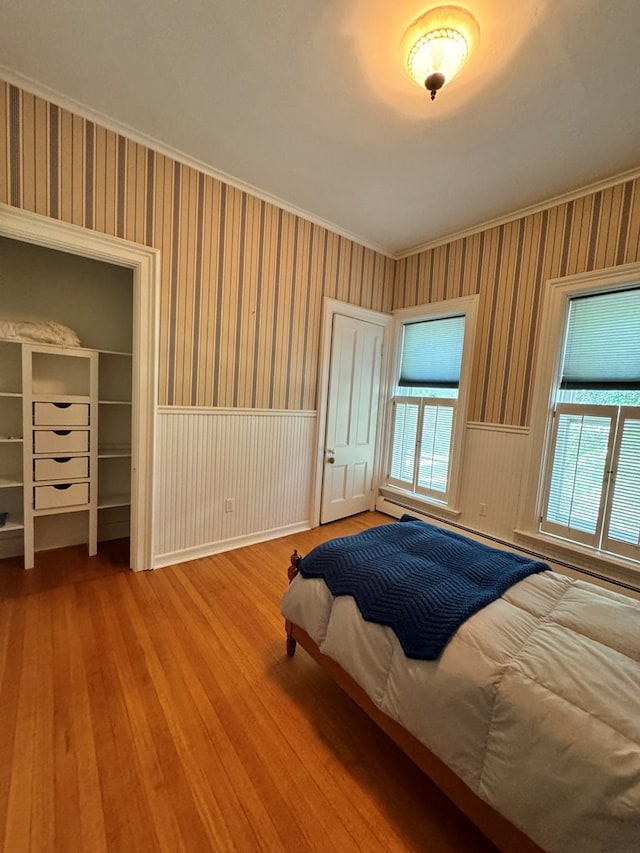 bedroom featuring hardwood / wood-style flooring