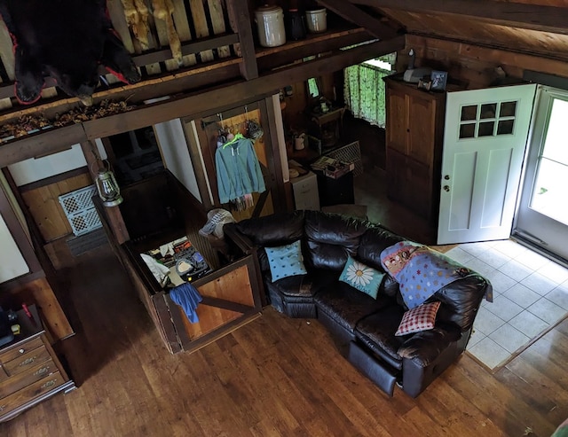 153 Pinneo Hill Rd, Oswayo, PA 16915 - living room with wood finished floors