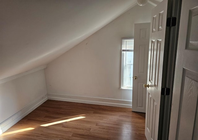 202 Cliff St, Montrose, PA 18810 - additional living space featuring vaulted ceiling, wood finished floors, and baseboards