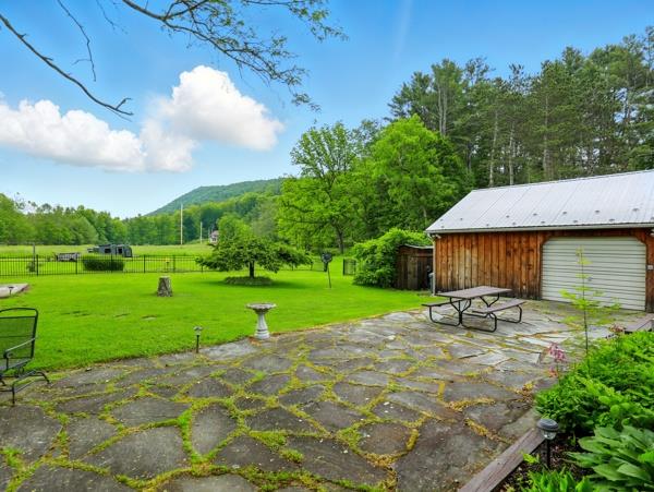 175 Rte 467, Wysox, PA 18854 - view of patio with a garage