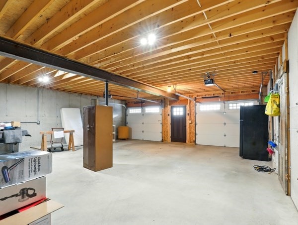 175 Rte 467, Wysox, PA 18854 - garage with freestanding refrigerator and a garage door opener