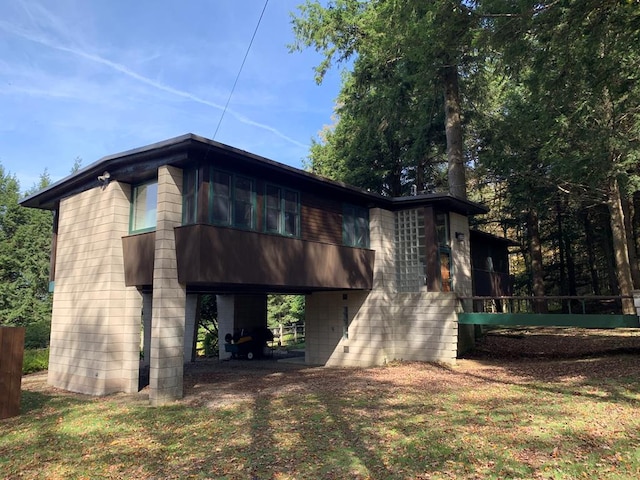 view of rear view of property