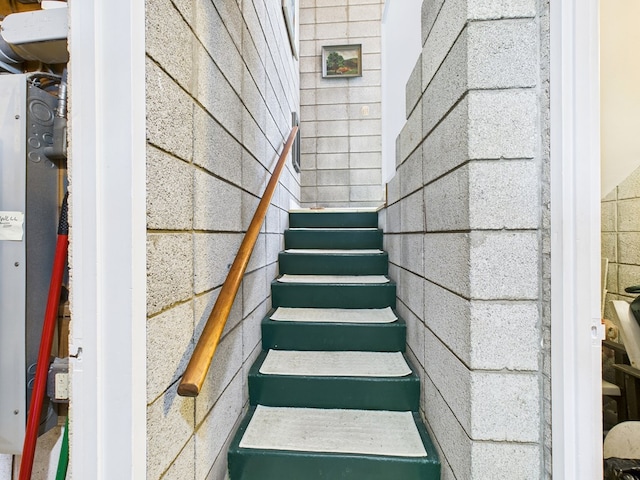 view of stairs