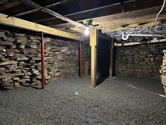 view of basement