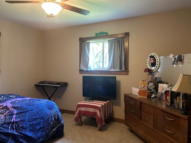 14 Here You Are Ln, Austin, PA 16720 - bedroom with light colored carpet and ceiling fan