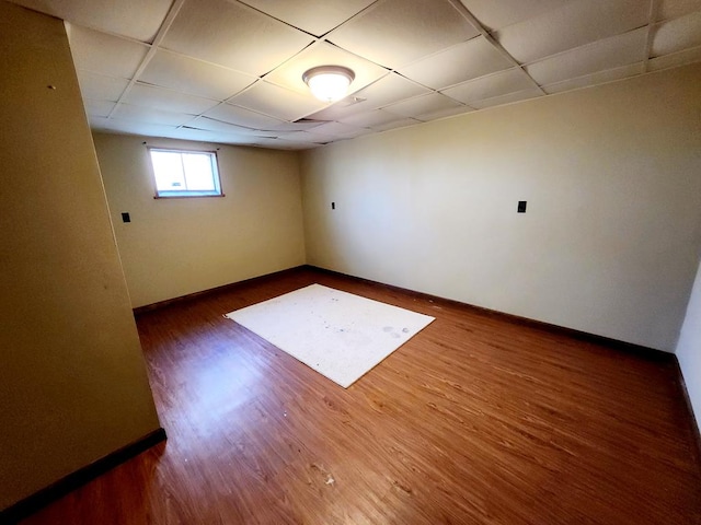 401 Valley View Rd, Wyalusing, PA 18853 - unfurnished room with a drop ceiling and wood finished floors