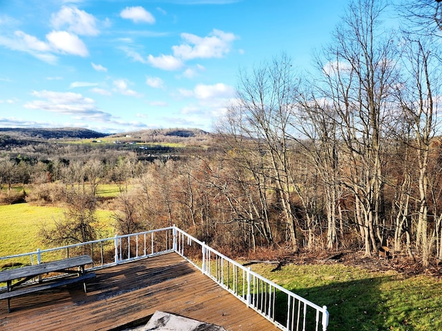 view of wooden terrace