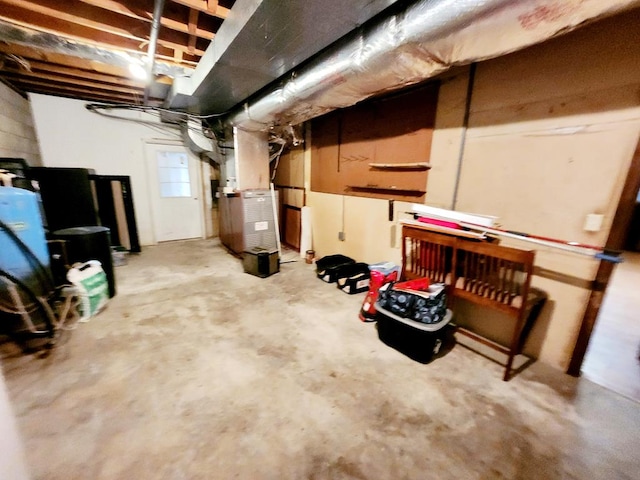 view of basement