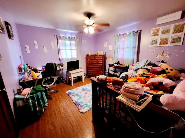 bedroom featuring hardwood / wood-style floors