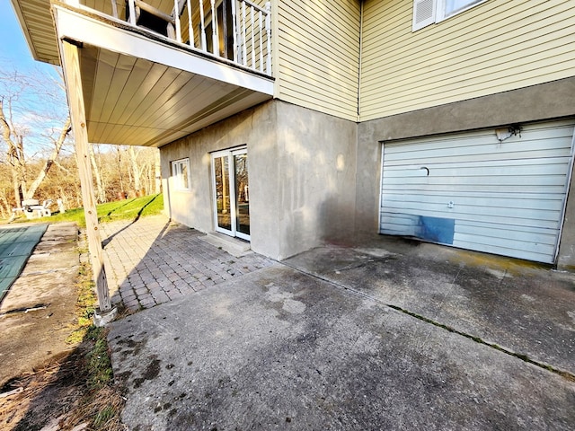 401 Valley View Rd, Wyalusing, PA 18853 - patio / terrace with an attached garage and driveway