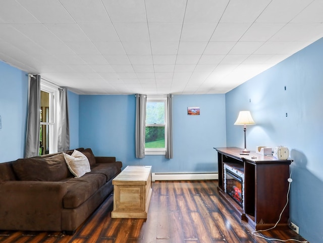 135 Middle Rd, Barton, NY 13734 - living room with baseboard heating and wood finished floors
