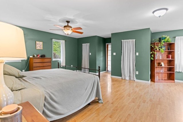 315 Old Tioga St, Wellsboro, PA 16901 - bedroom featuring wood finished floors, baseboards, and ceiling fan