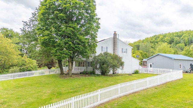 315 Old Tioga St, Wellsboro, PA 16901 - view of yard with a forest view
