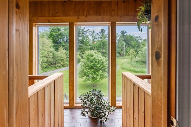 315 Old Tioga St, Wellsboro, PA 16901 - doorway to outside with wood walls