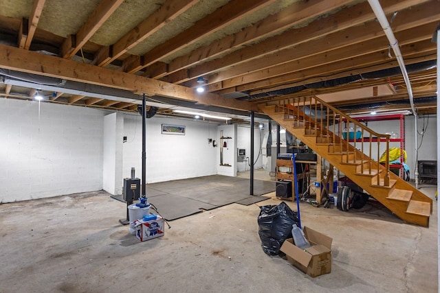 315 Old Tioga St, Wellsboro, PA 16901 - unfinished basement featuring stairway