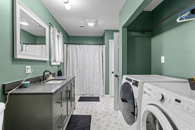 315 Old Tioga St, Wellsboro, PA 16901 - laundry area with separate washer and dryer and light flooring