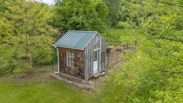 315 Old Tioga St, Wellsboro, PA 16901 - view of shed with a wooded view