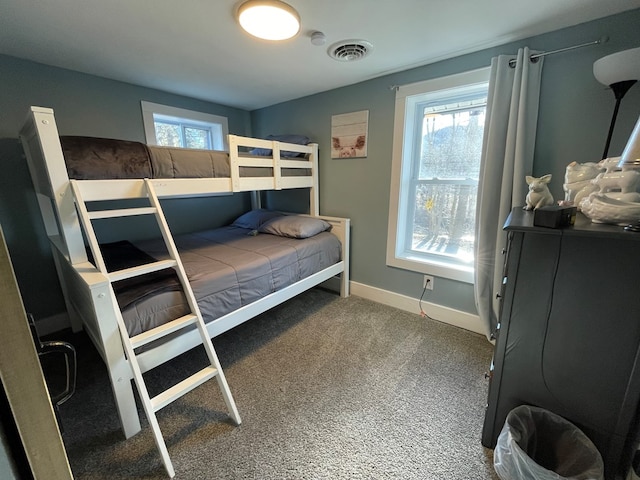 bedroom featuring carpet flooring