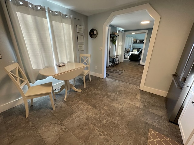 view of dining area