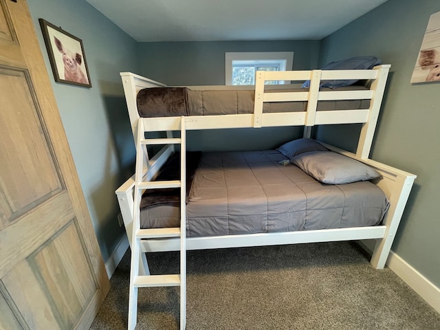 bedroom with carpet floors