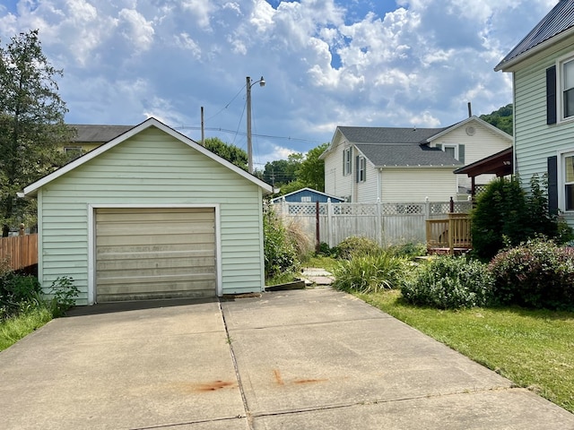 421 State St, Towanda, PA 18848 - detached garage with concrete driveway