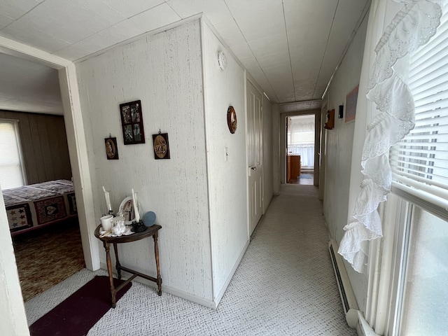 421 State St, Towanda, PA 18848 - hallway featuring light colored carpet