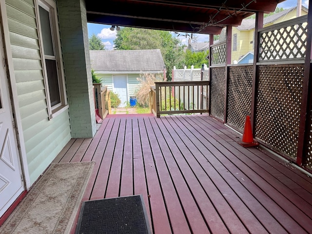 421 State St, Towanda, PA 18848 - view of wooden deck