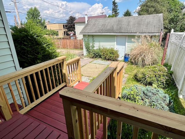 421 State St, Towanda, PA 18848 - view of wooden deck