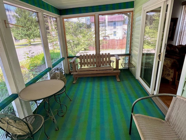 421 State St, Towanda, PA 18848 - sunroom / solarium featuring carpet