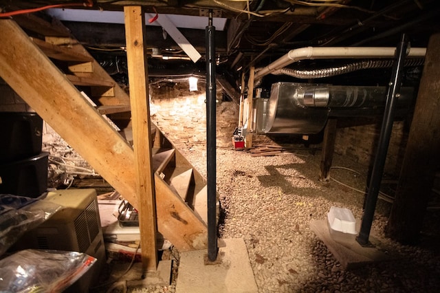 view of attic