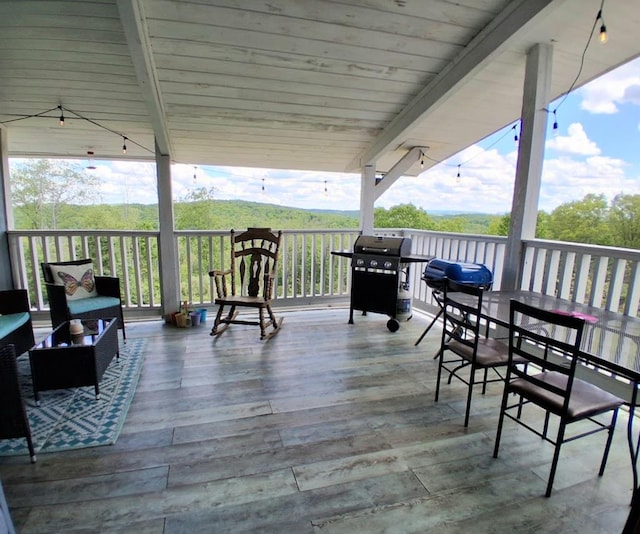 47 Alpine Dr, Athens, PA 18810 - wooden deck featuring grilling area