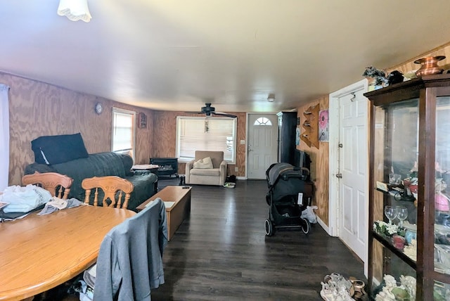 dining room featuring dark hardwood / wood-style flooring