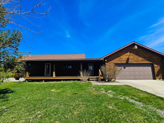 102-108 Fred Catlin Rd, Owego, NY 13827 - view of front of house with an attached garage, driveway, and a front yard