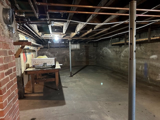 view of basement