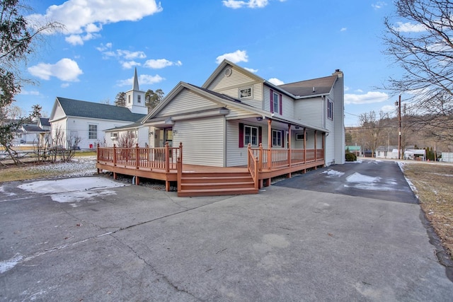 exterior space featuring a deck