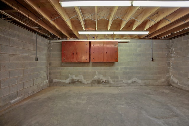 view of basement