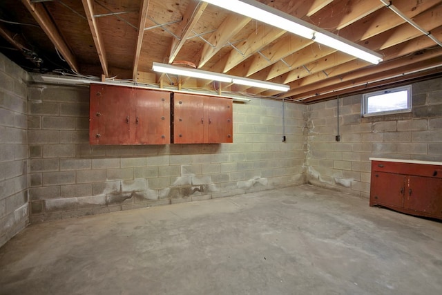 view of basement